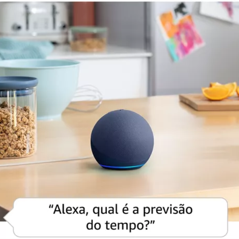 Echo Dot 5ª Geração Alto-falante De 1,73 Preto Amazon B09B8VGCR8 Bivolt (Alexa)