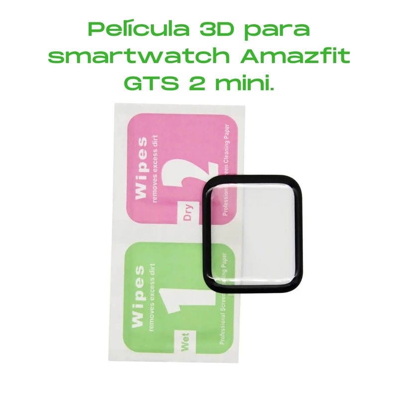 Mini filme 3D com borda curvada para Amazfit GTS 2