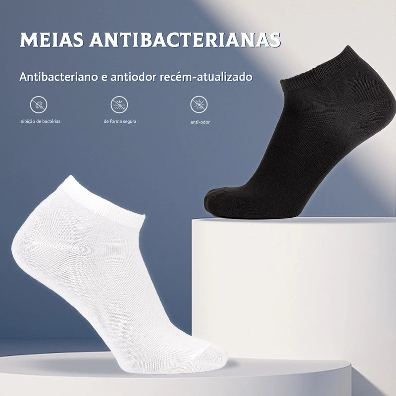 meias masculinas 6 pares meias masculinas, homens e mulheres anti bacteriano anti-fedorento