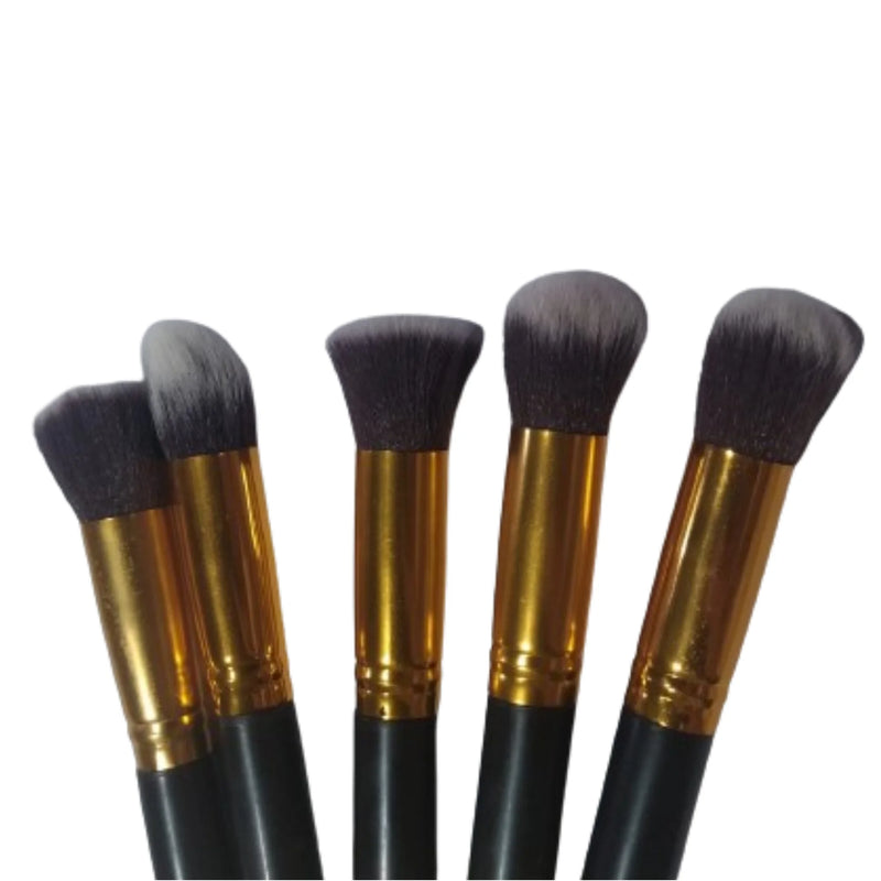 Kit de pincéis de maquiagem Kabuki Contour - 10 peças